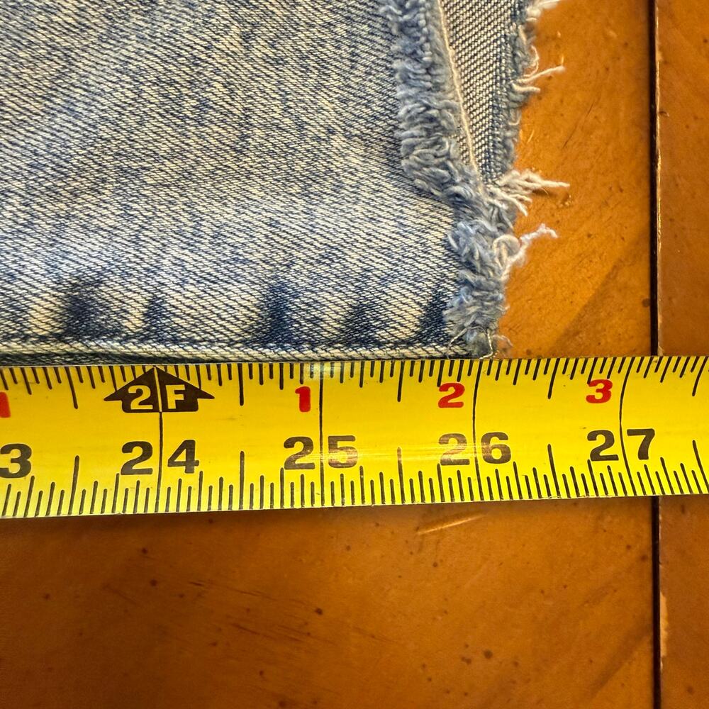 Mother The Insider Crop Step Fray Distressed Jeans In Love In A Boat Size 28 - Picture 14 of 14
